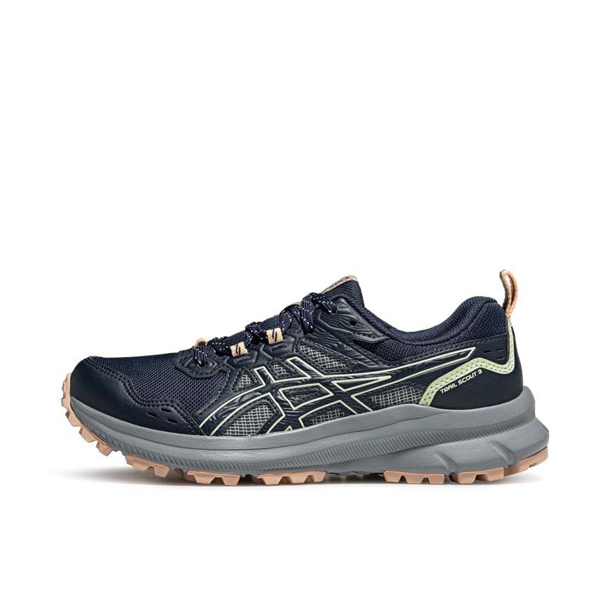 推荐商品：Asics/亚瑟士 Trail Scout 3 跑鞋 防滑耐磨轻便透气舒适回弹百搭简约抓地 女款/午夜/耳语绿色