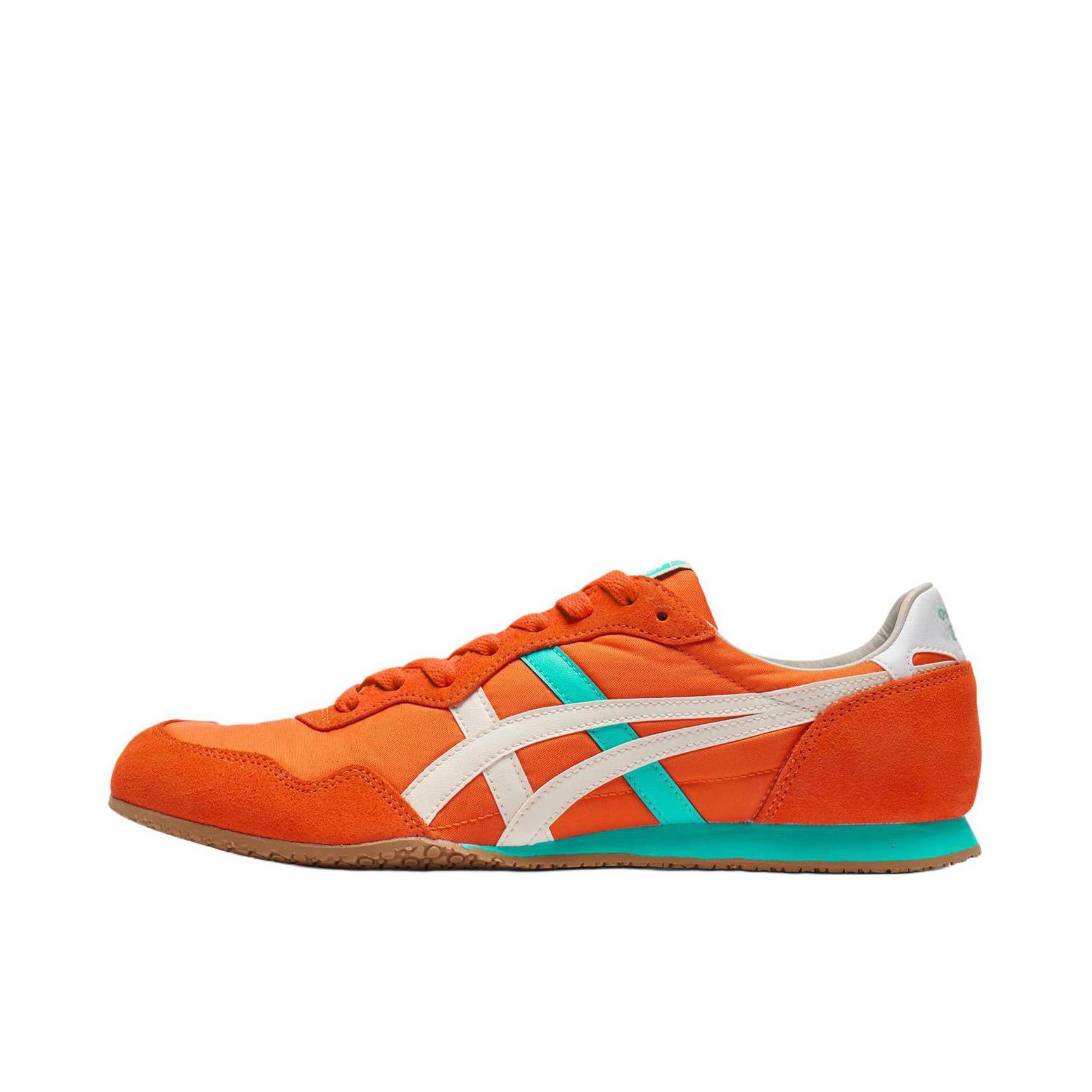 推荐商品：Onitsuka Tiger 鬼冢虎 Serrano 运动休闲鞋 舒适轻便防滑耐磨网布透气百搭复古减震包裹性低帮 橙色
