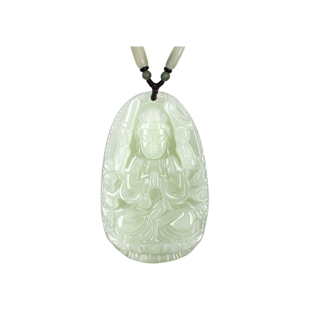 推荐商品：普生祥 千手观音中号和田玉项链