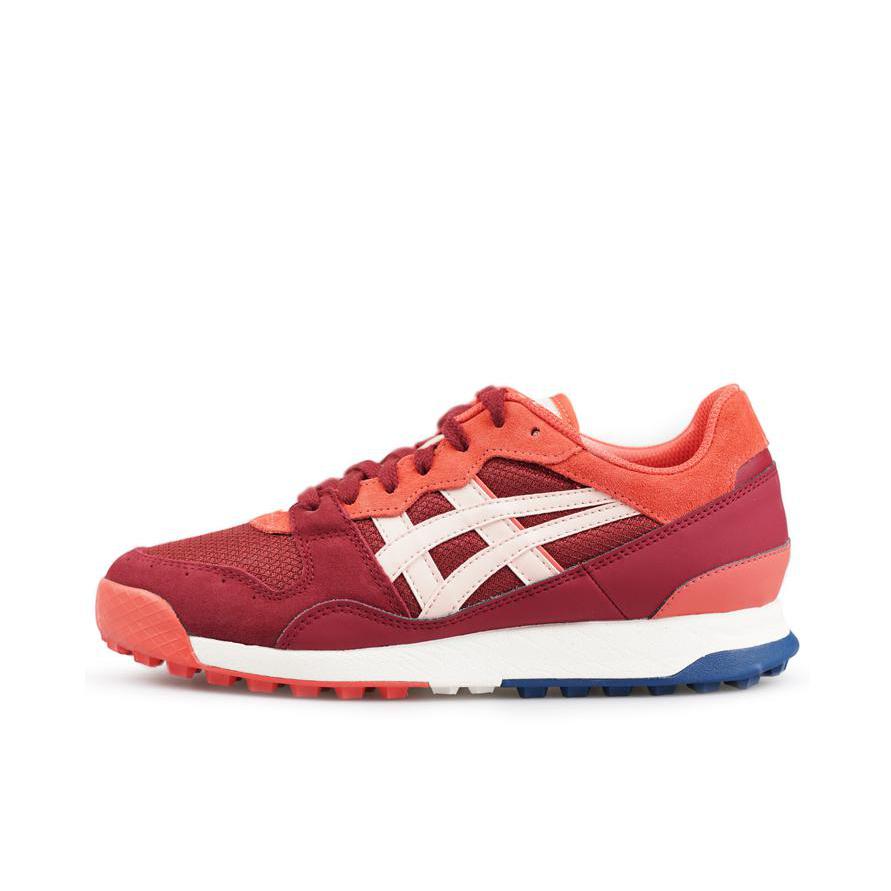 推荐商品：Onitsuka Tiger Horizonia 复古经典 潮流 透气 防滑耐磨 舒适减震 轻便薄底 拼接 运动休闲鞋 橘红白