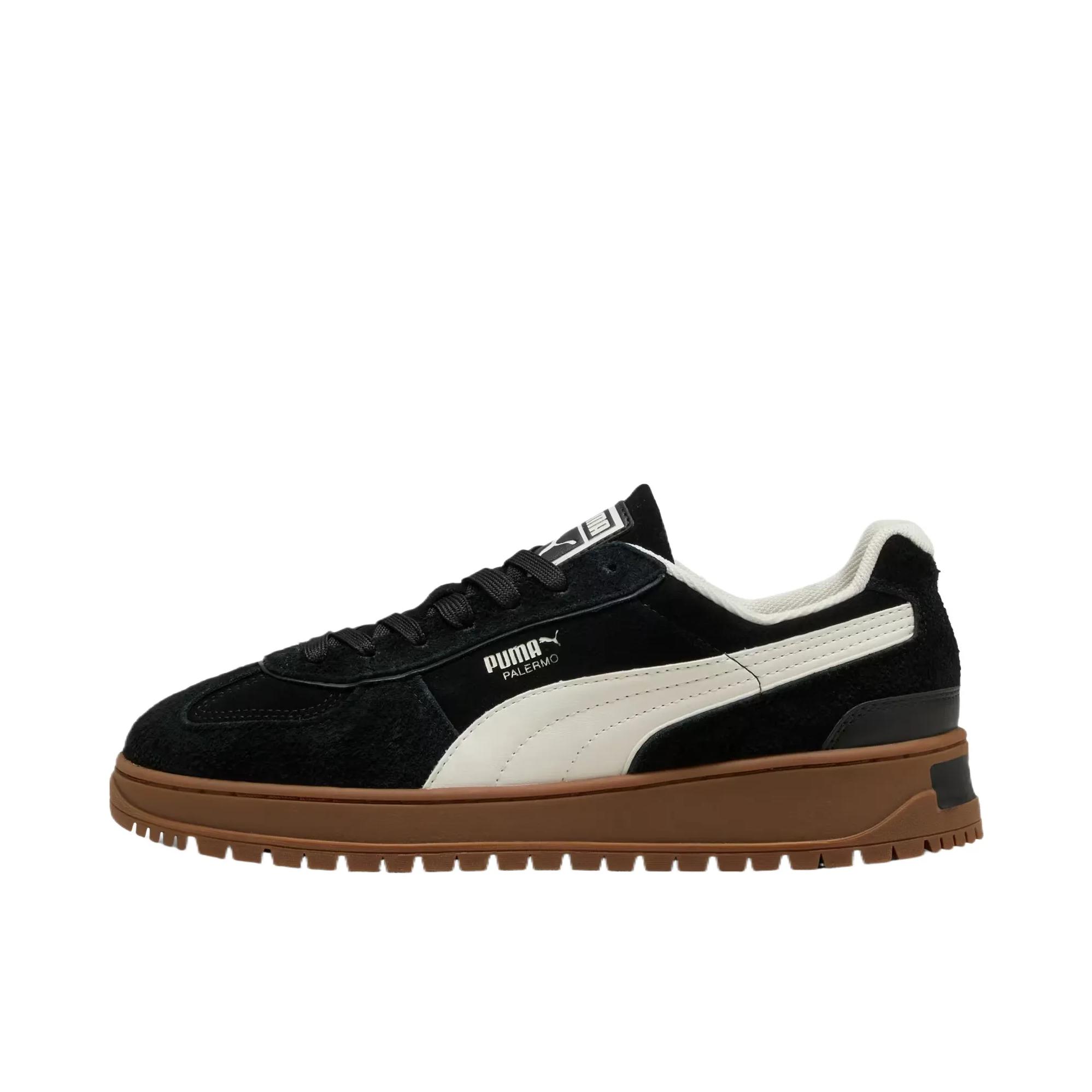推荐商品：Puma/彪马 Palermo 运动休闲鞋 皮革透气圆头潮流 黑色/白色