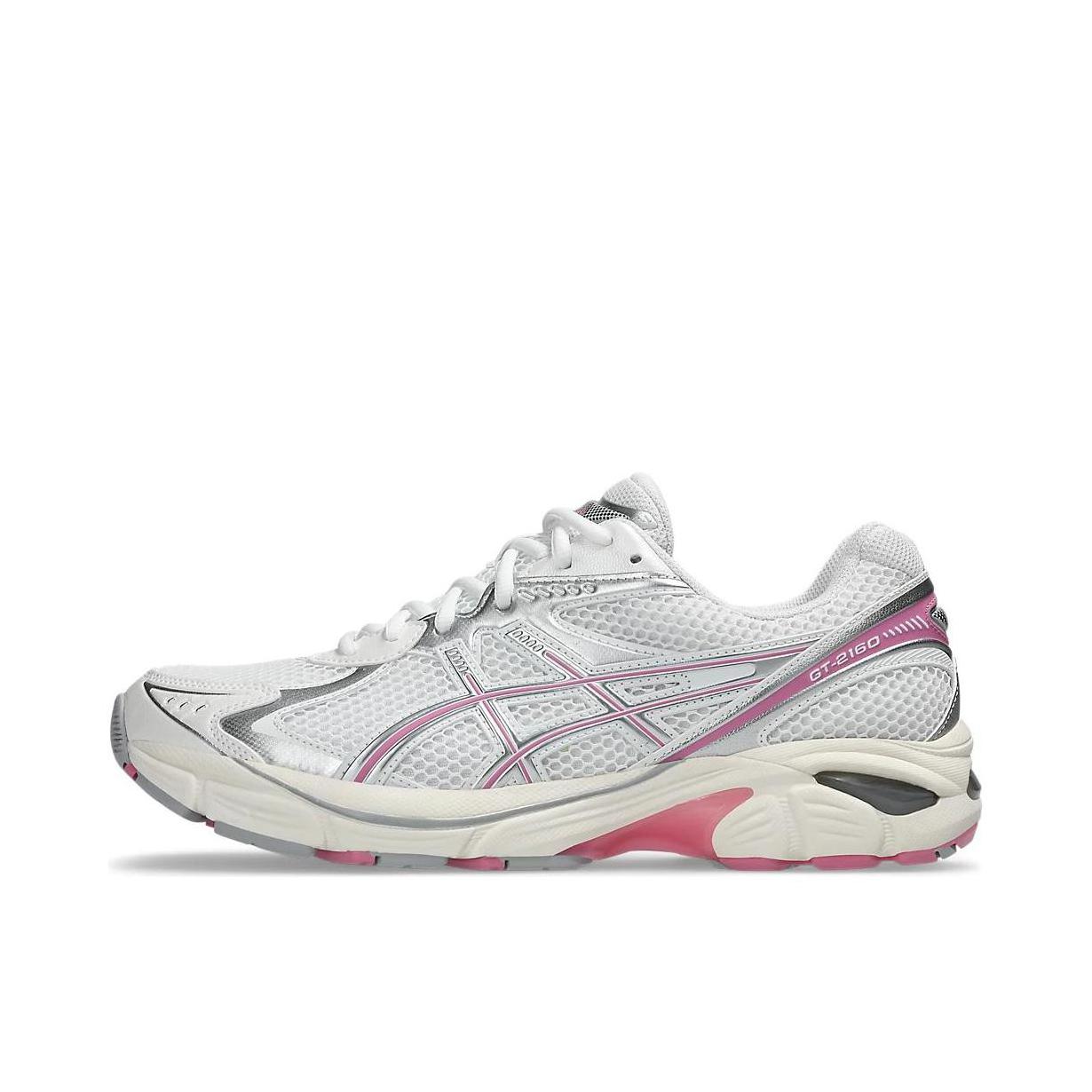 推荐商品：Asics/亚瑟士 GT-2160 跑鞋 拼接舒适缓震网面防滑耐磨复古简约百搭时尚合成革织物耐用短跑圆头支撑 白色/甜粉色