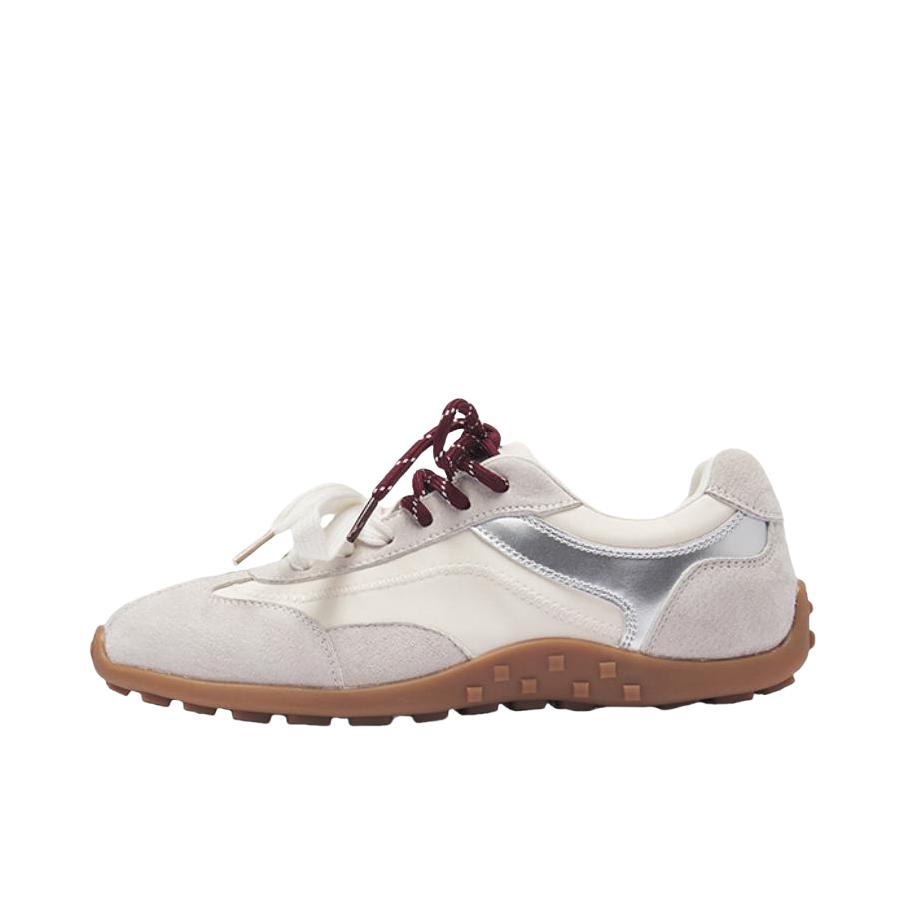 推荐商品：AGSDON 运动休闲鞋 复古舒适百搭甜美 B153353 女款/米色/灰色