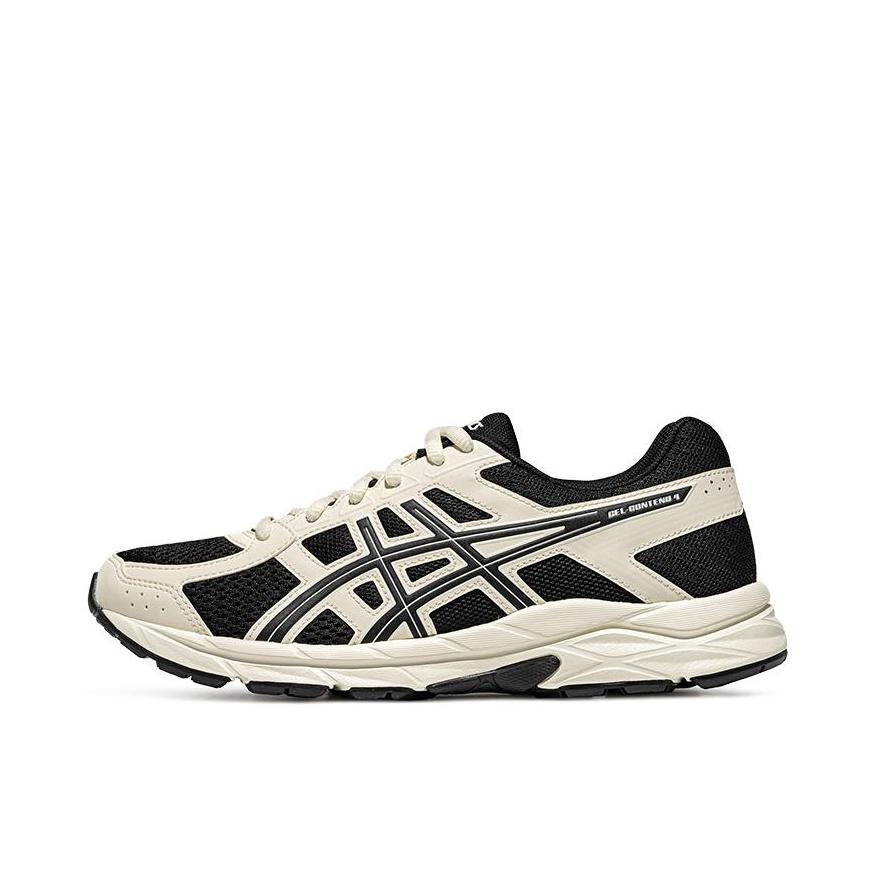 推荐商品：Asics/亚瑟士 Gel-Contend 4 跑鞋 慢跑网面透气缓震回弹复古轻便耐磨 女款/白色/黑色