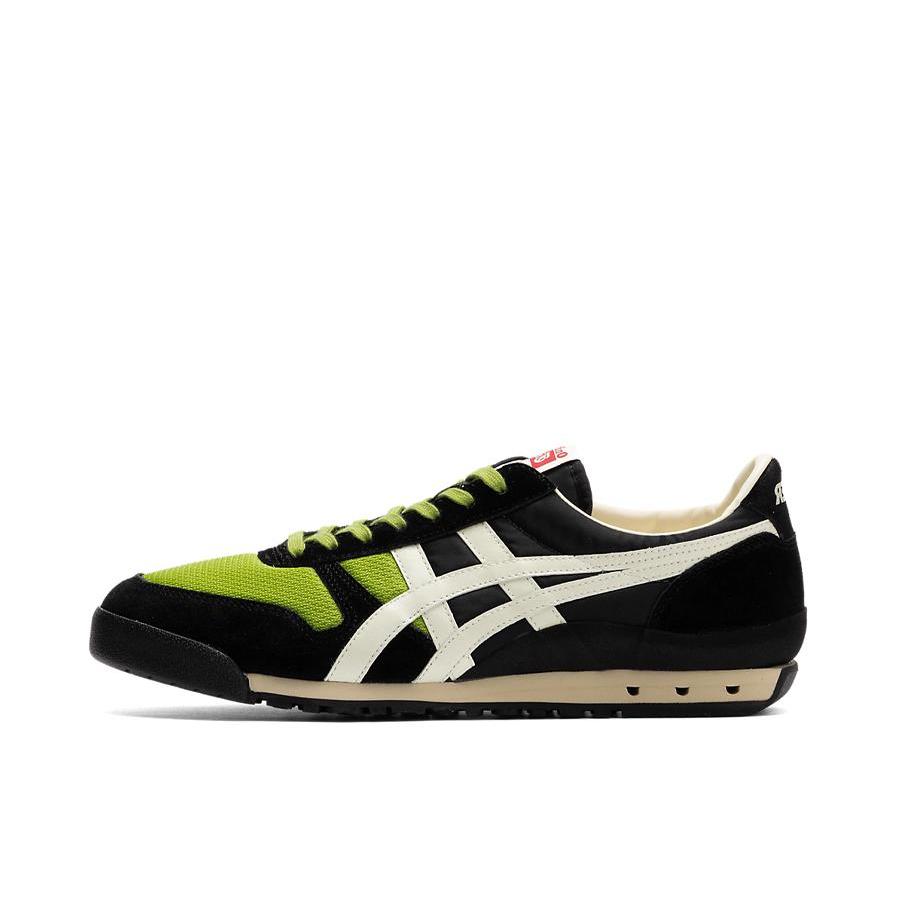 推荐商品：Onitsuka Tiger Ultimate 81 复古时尚 拼接 轻便舒适 耐磨透气 减震防滑 织物 厚底 运动休闲鞋 黑/白/绿