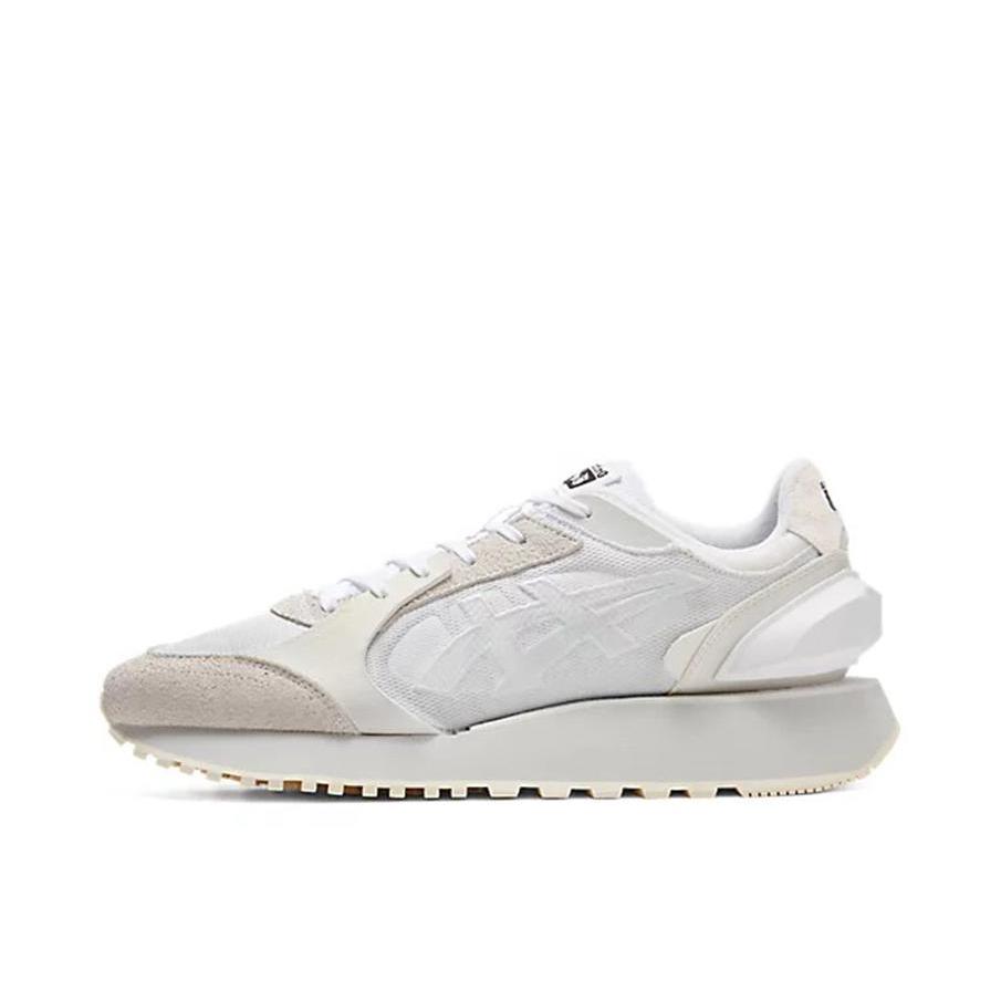 推荐商品：Onitsuka Tiger 鬼塚虎 Moage Co 跑鞋 潮流复古防滑耐磨轻便减震 白色/灰色