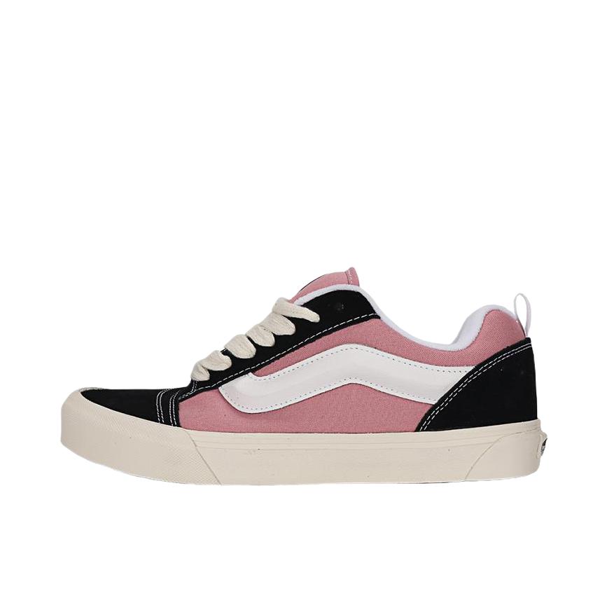 推荐商品：Vans/范斯 Knu-Skool 板鞋 面包鞋 滑板鞋 复古美式时尚防水支撑贴合圆头 粉色/黑色