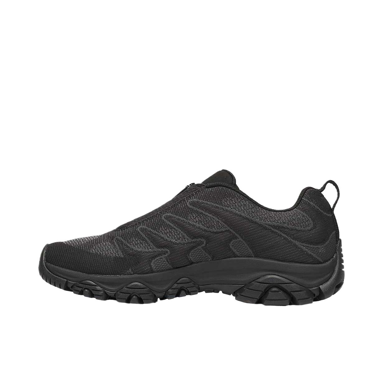 推荐商品：Merrell/迈乐 MOAB 3 Trek Zip SE 户外休闲鞋 减震耐磨低帮橡胶 墨黑色