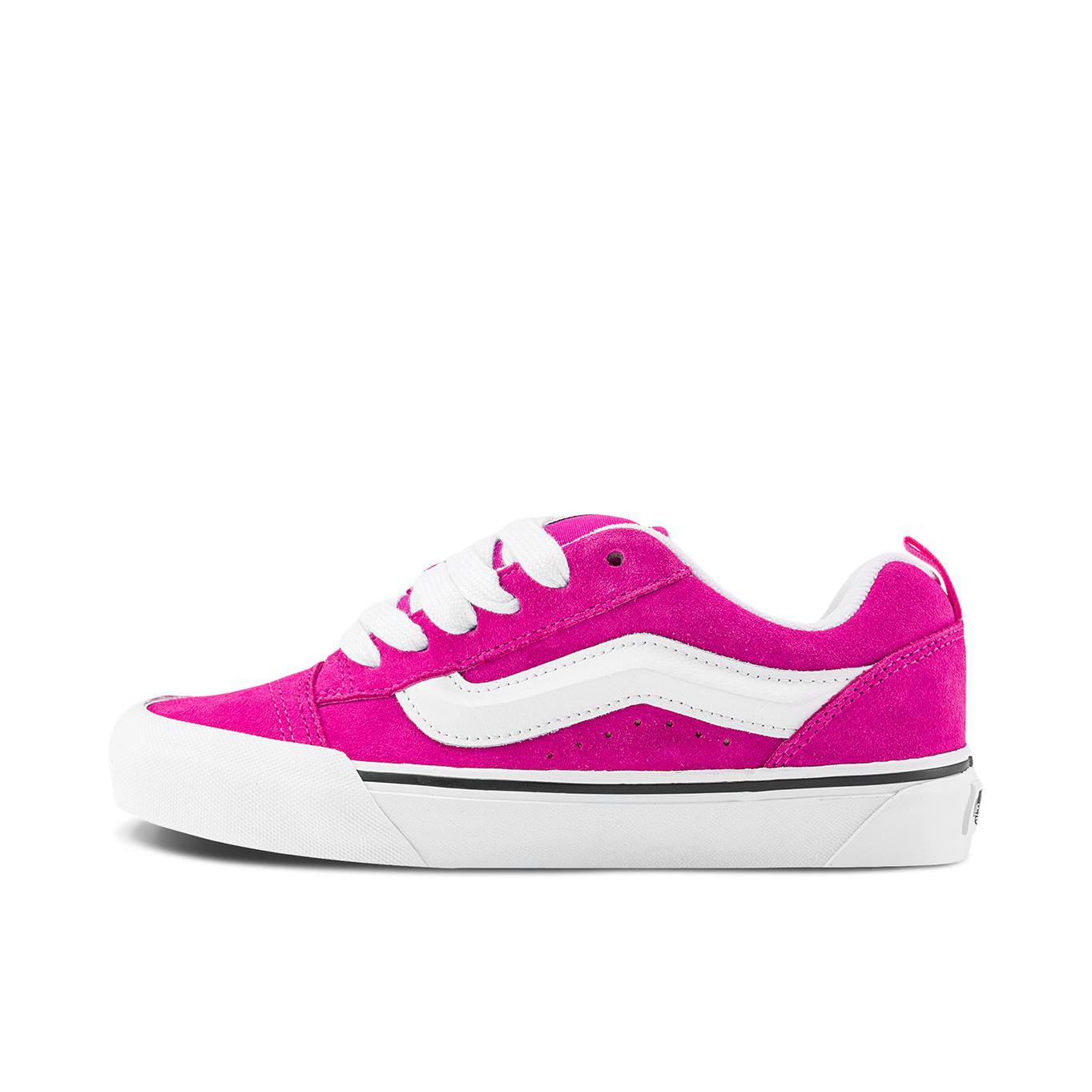 推荐商品：Vans/范斯 Knu-Skool 板鞋 面包鞋 滑板鞋 复古美式时尚防水支撑贴合圆头 粉红色