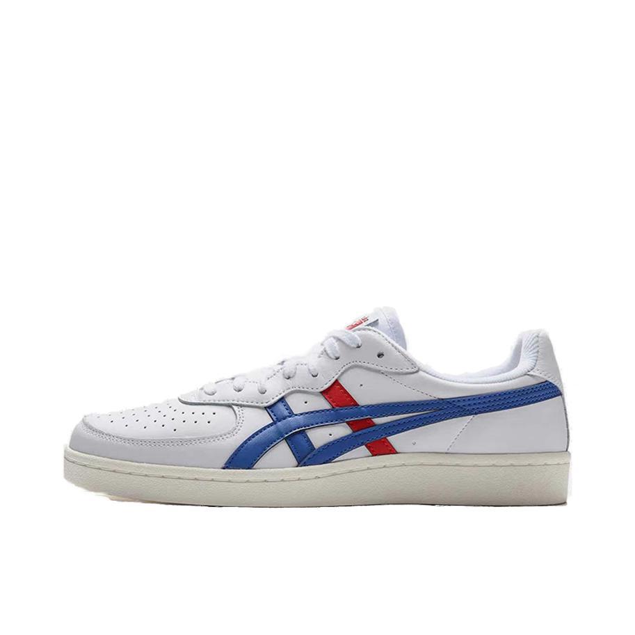 推荐商品：Onitsuka Tiger GSM 耐磨 时尚 百搭复古 舒适透气 防滑 板鞋 White/Blue/Red 白/蓝