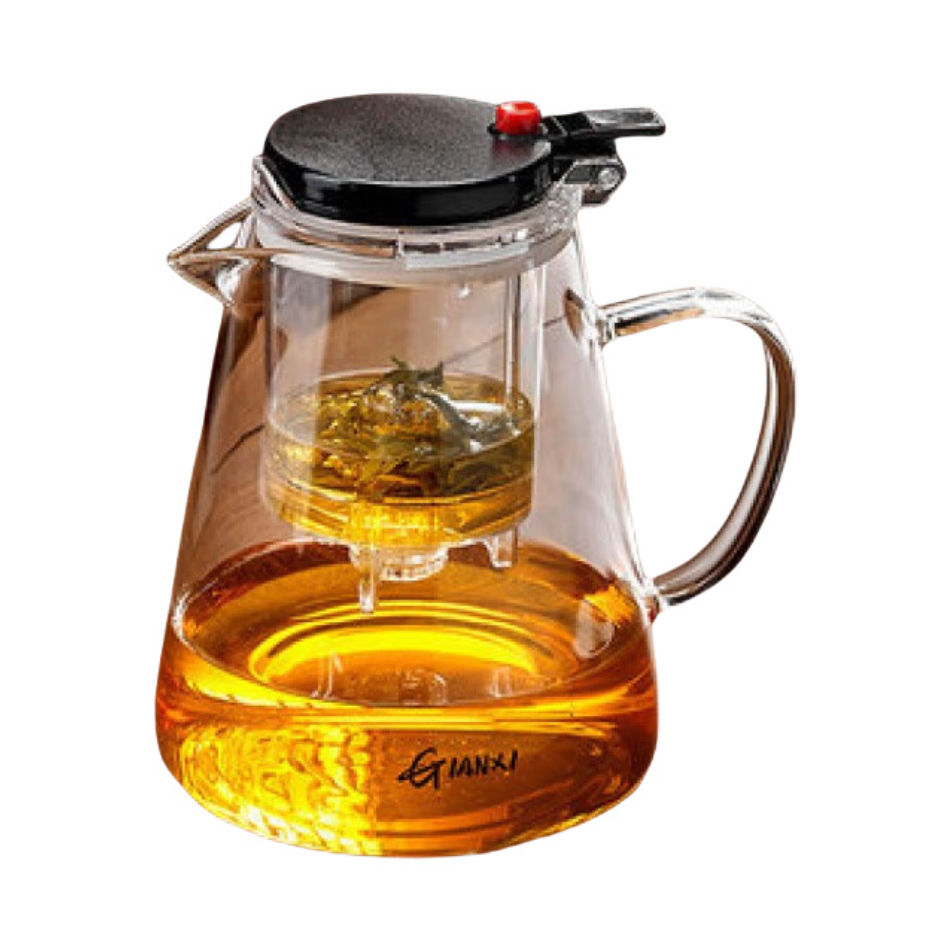 推荐商品：TIANXI/天喜 1000ml 经典款 高硼硅玻璃 圆肚飘逸壶