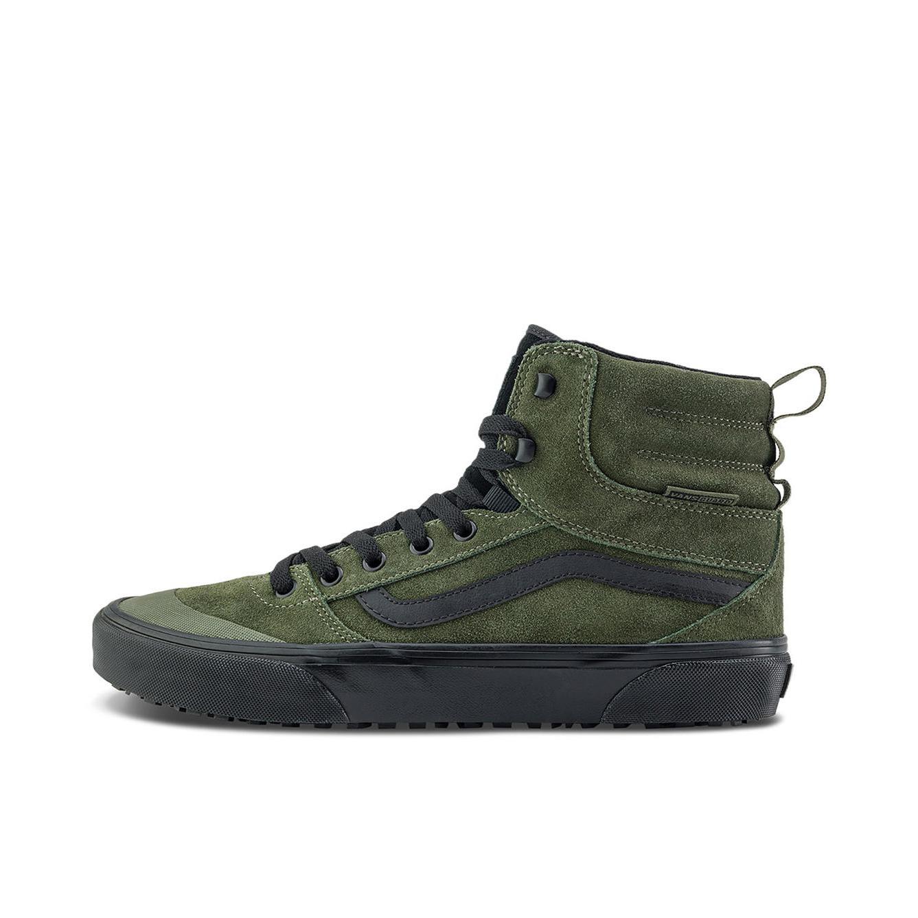 推荐商品：Vans/范斯 Ashwood 板鞋 复古街头高街薄底 绿色/黑色