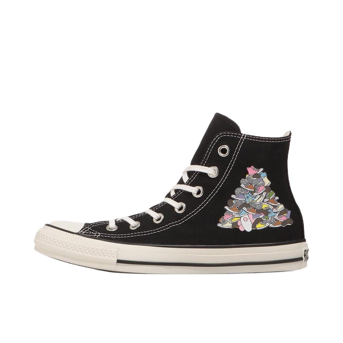 推荐商品：Converse/匡威 Chuck Taylor All Star 帆布鞋 常青款轻便防滑耐磨百搭复古圆头减震贴合高帮 KAWAISOUNI!联名/黑色