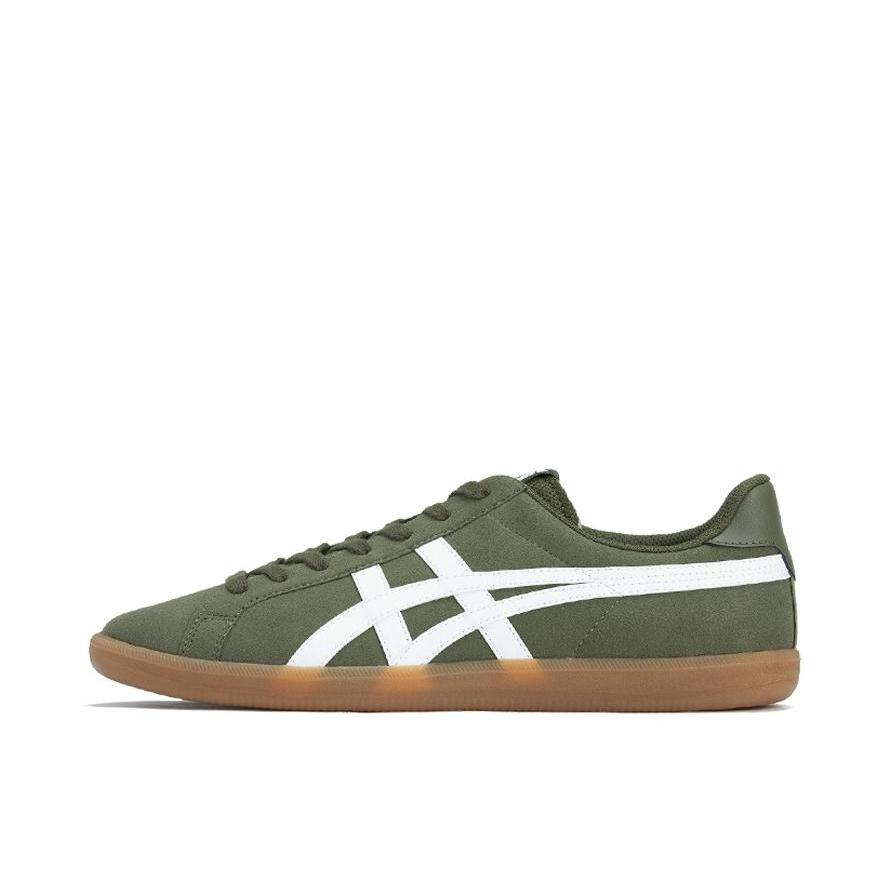 推荐商品：Onitsuka Tiger DD Trainer 防滑耐磨 舒适减震 轻便透气 防水 包裹性 复古 一脚蹬 合成革 织物 德训鞋 运动休闲鞋 橄榄绿
