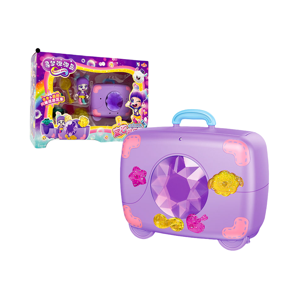 推荐商品：DINO SAW/龙创易 迅猛泡泡岛 宝石旅行箱 儿童玩具