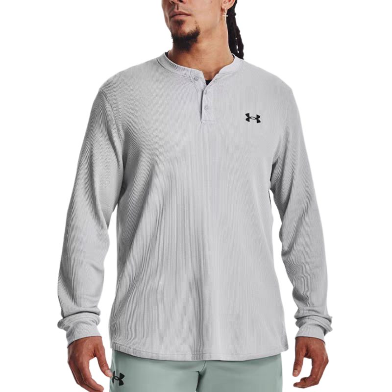 Under Armour/安德玛 DFO Waffle Henley华夫格内搭套头圆领长袖T恤 1302356