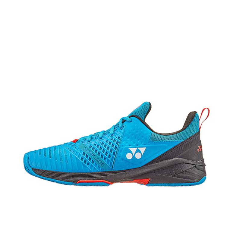 推荐商品：YONEX/尤尼克斯 Sonicage 3系列 舒适透气 减震 防滑 包裹性 耐磨 网球鞋 蓝色 