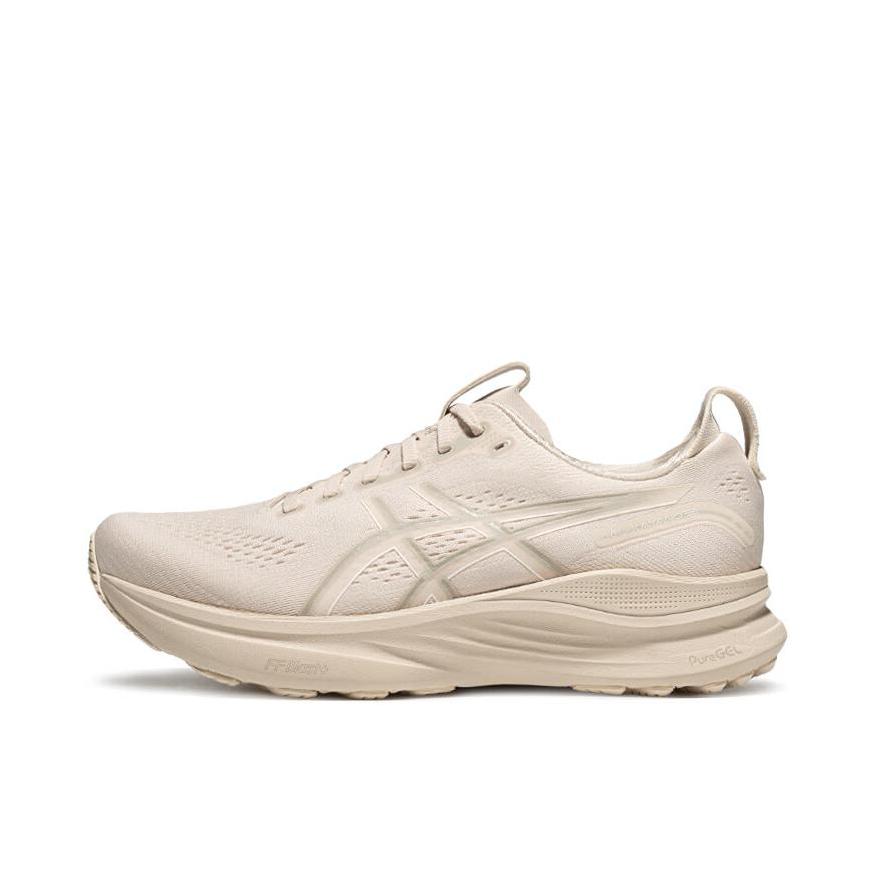 推荐商品：Asics/亚瑟士 GEL-KAYANO 32 跑鞋 防滑耐磨稳定支撑缓震回弹轻量训练圆头体测夜跑短跑 燕麦色/灰色