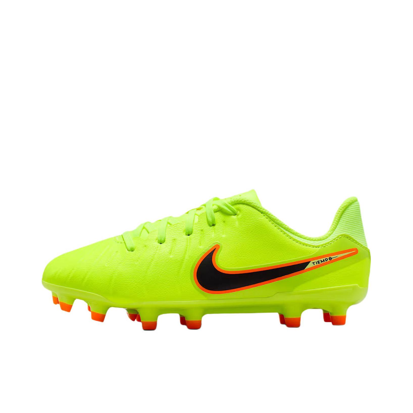 推荐商品：Nike Tiempo Legend 10 CLUB FG/MG 低端 胶质混钉 人造草坪 圆头 足球鞋 大童/深绿色