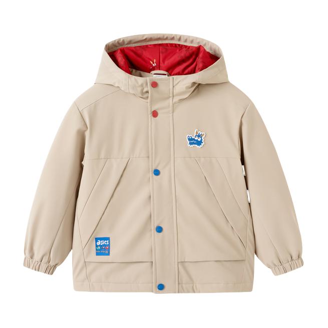 推荐商品：Asics/亚瑟士童装 防水透气保暖棉服 中大童 331241053006 卡其