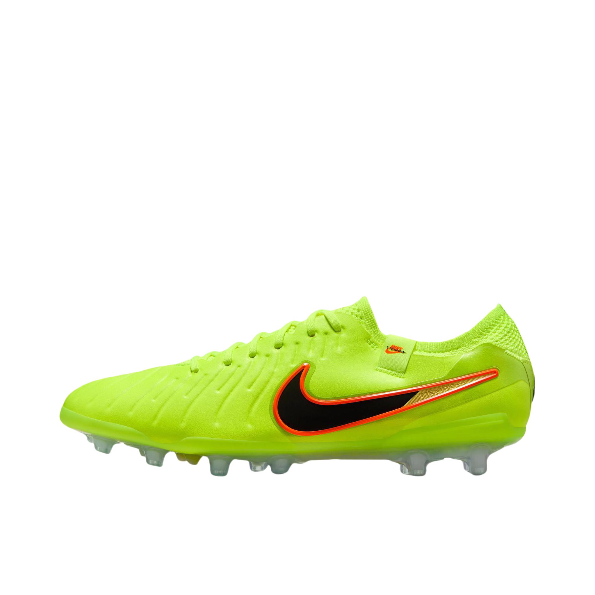 推荐商品：Nike Tiempo Legend 10 Elite AG-Pro 顶级 胶质短钉 人造草地 耐磨支撑 足球鞋 绿色 
