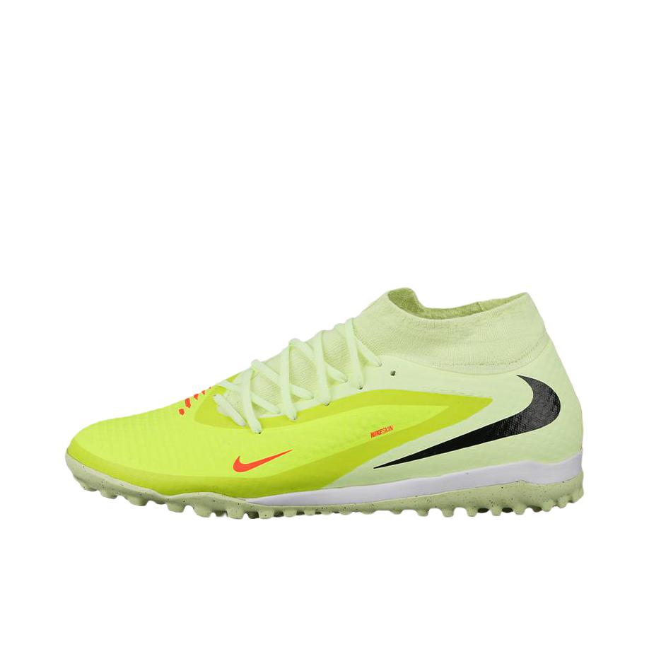 推荐商品：Nike Phantom 6 Academy TF 足球鞋 中端碎钉人造场地耐磨 高帮/草绿色/红色