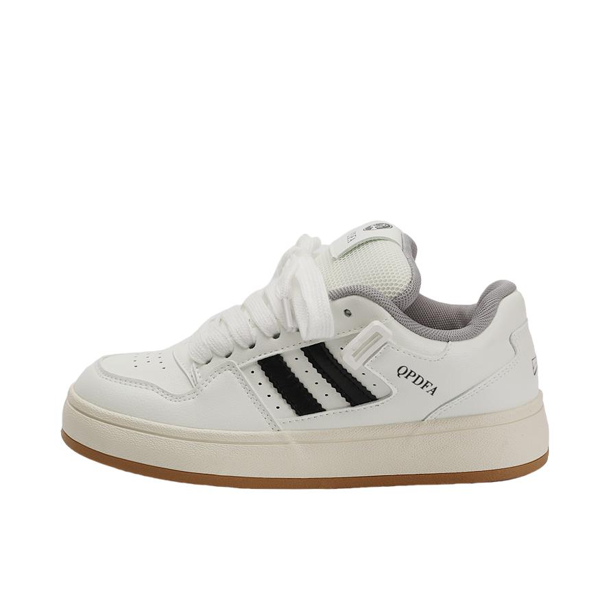 推荐商品：尊儿 板鞋 简约百搭防滑轻便 ZR-5382 女款/白色/黑色