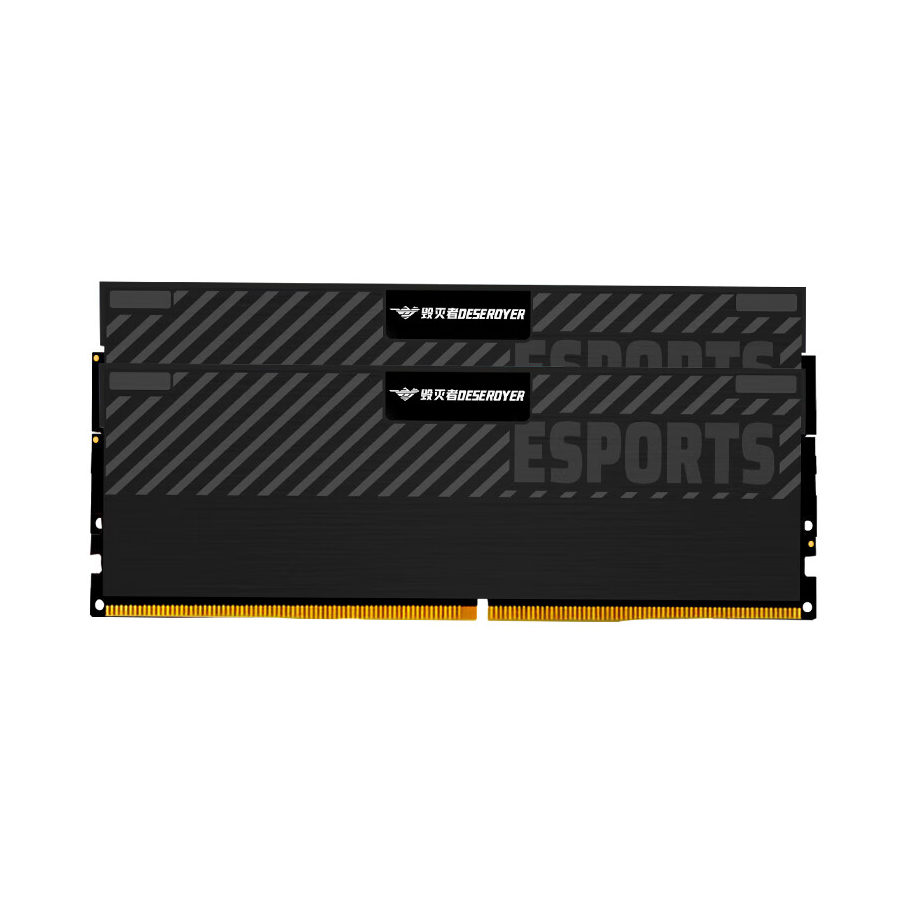 推荐商品：DESEROYER/毁灭者 星域征途 DDR4 黑色 台式机 马甲 内存条 高效传导散热 游戏轻松应对
