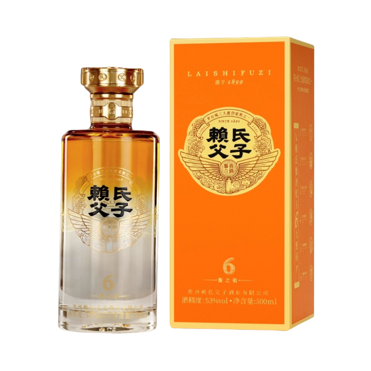 推荐商品：赖氏父子 酱之祖6 500ml 53度 白酒 盒装 纯粮叁拾