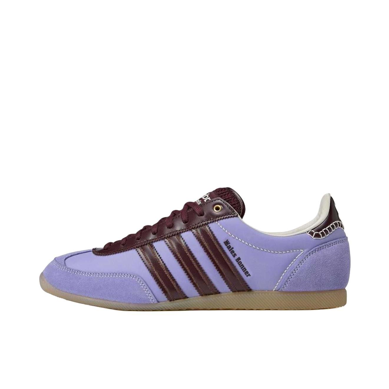 推荐商品：adidas Originals JAPAN Decon 运动休闲鞋 百搭系带平跟圆头 WALES BONNER联名/浅紫色