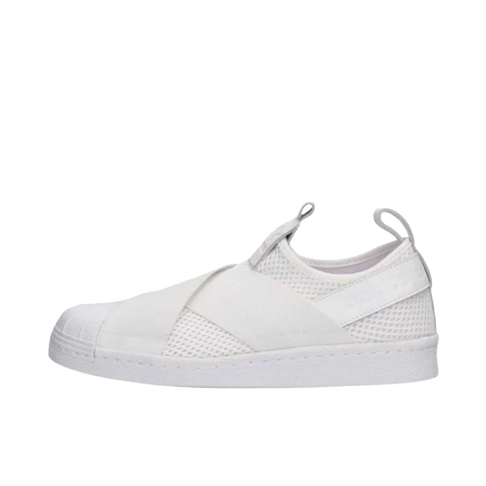 推荐商品：adidas Originals Superstar Slip On 板鞋 贝壳头经典轻便透气防滑耐磨一脚蹬运动休闲低帮贴合 White 纯白