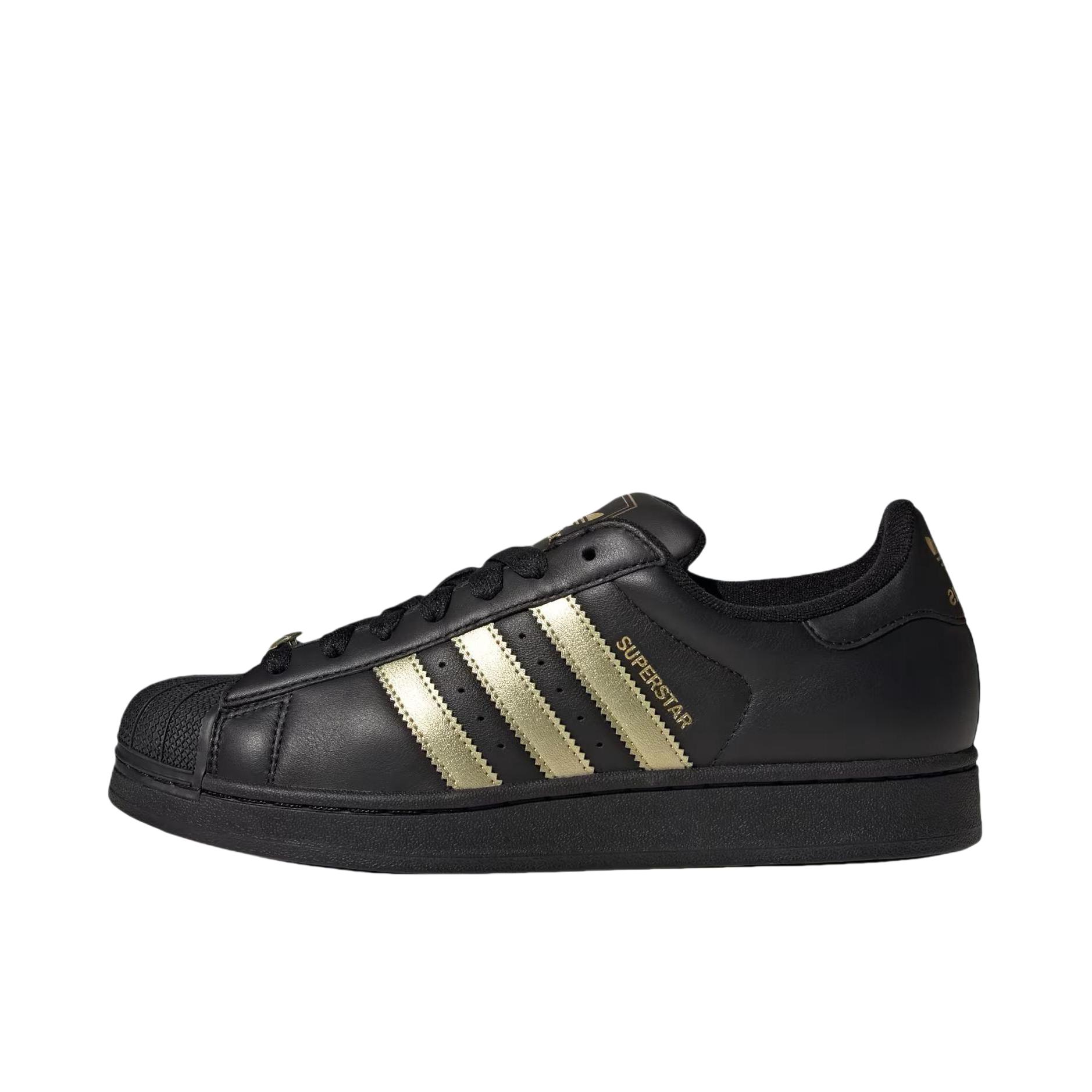 推荐商品：adidas Originals Superstar 2 板鞋 复古防滑耐磨贝壳头贴合圆头支撑 黑色/金色