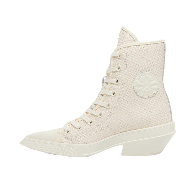 推荐商品：Converse/匡威 Chuck 70 De Luxe Pointed 高跟鞋 百搭舒适中跟粗跟 白色