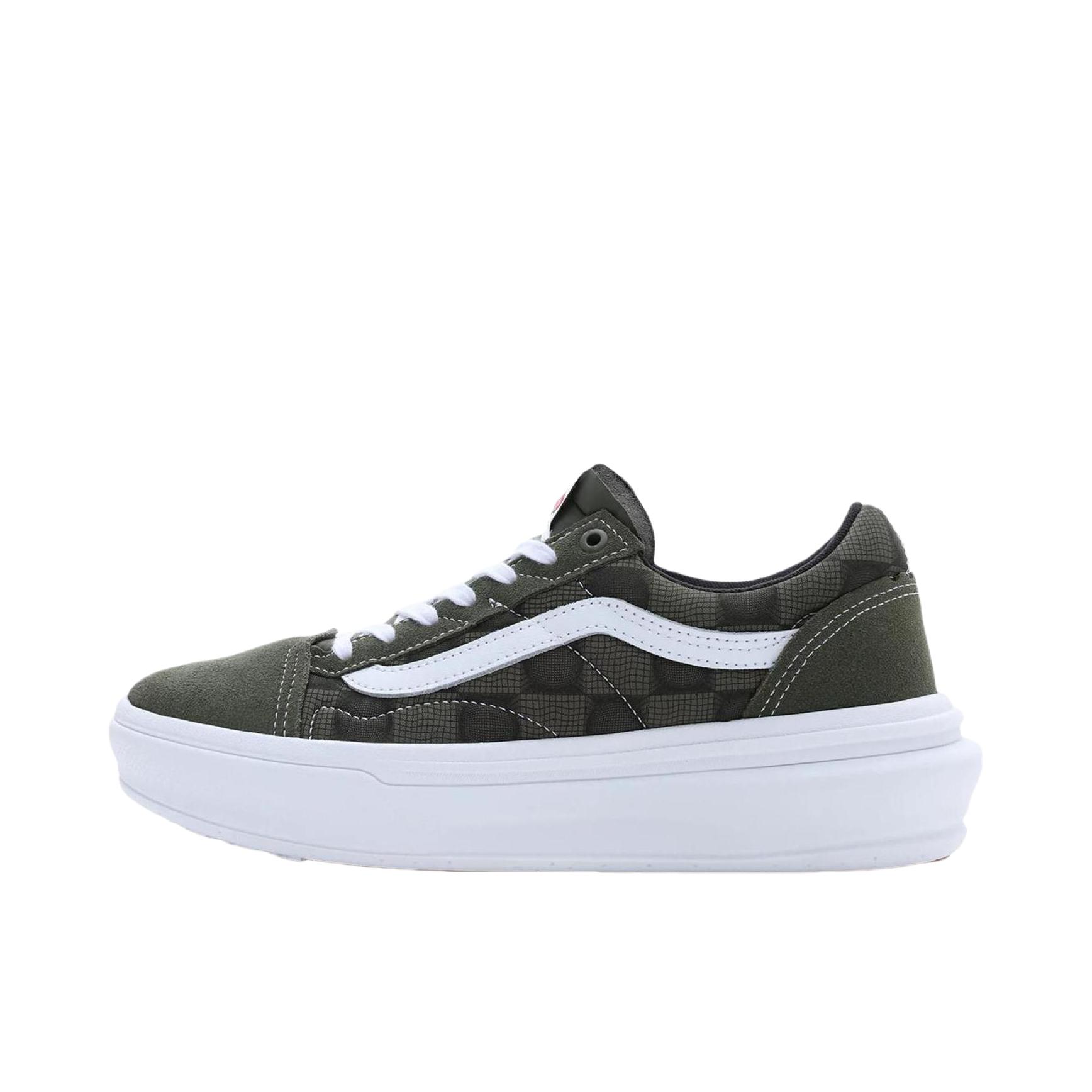推荐商品：Vans/范斯 Old Skool Overt CC 增高厚底 防滑 运动休闲鞋 灰色/白色