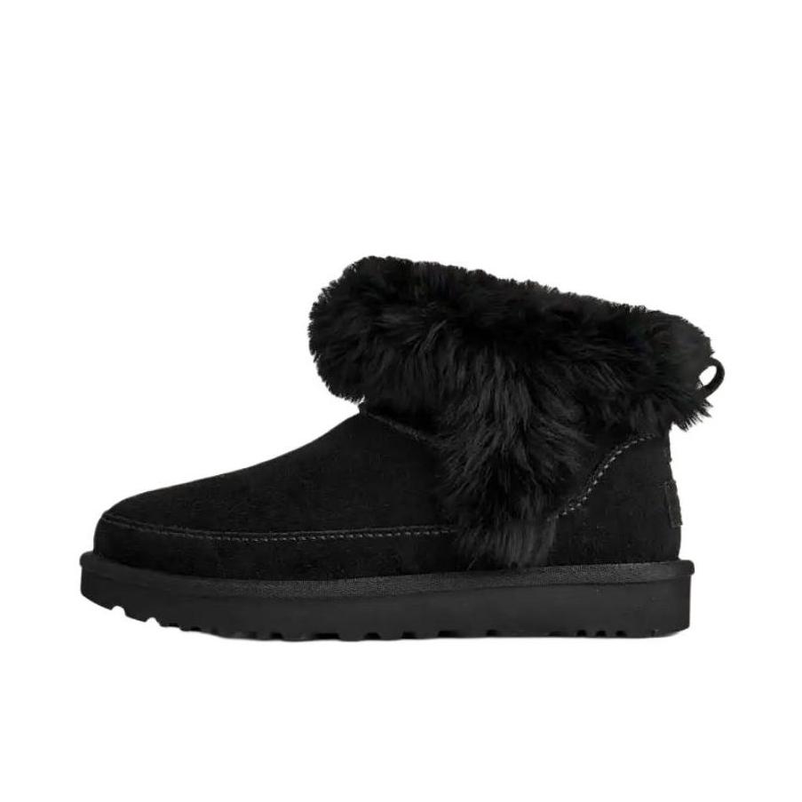 推荐商品：UGG Classic Novelty 短靴 毛毛鞋 雪地靴 加绒保暖简约防滑 女款/黑色