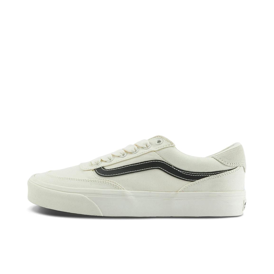 推荐商品：Vans/范斯 Brooklyn LS 板鞋 低帮系带厚底防滑耐磨舒适减震百搭复古薄底 白色