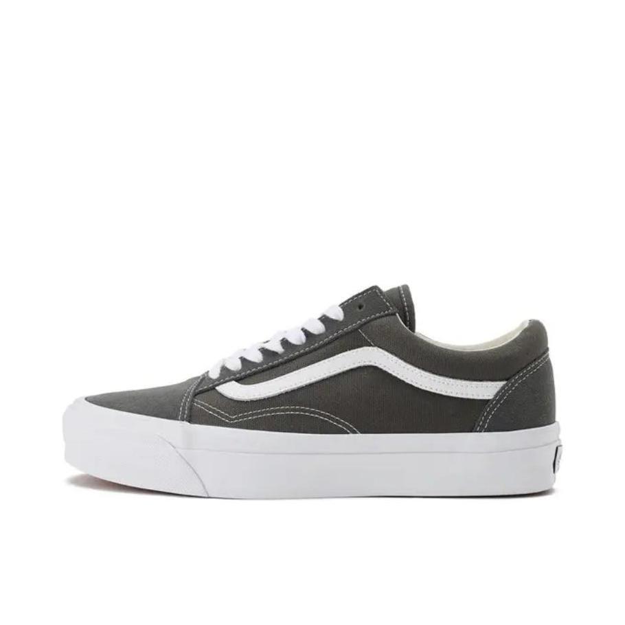 推荐商品：Vans/范斯 Old Skool 36 板鞋 简约复古时尚百搭防滑耐磨舒适减震轻便透气拼接贴合支撑 低帮/灰色/白色