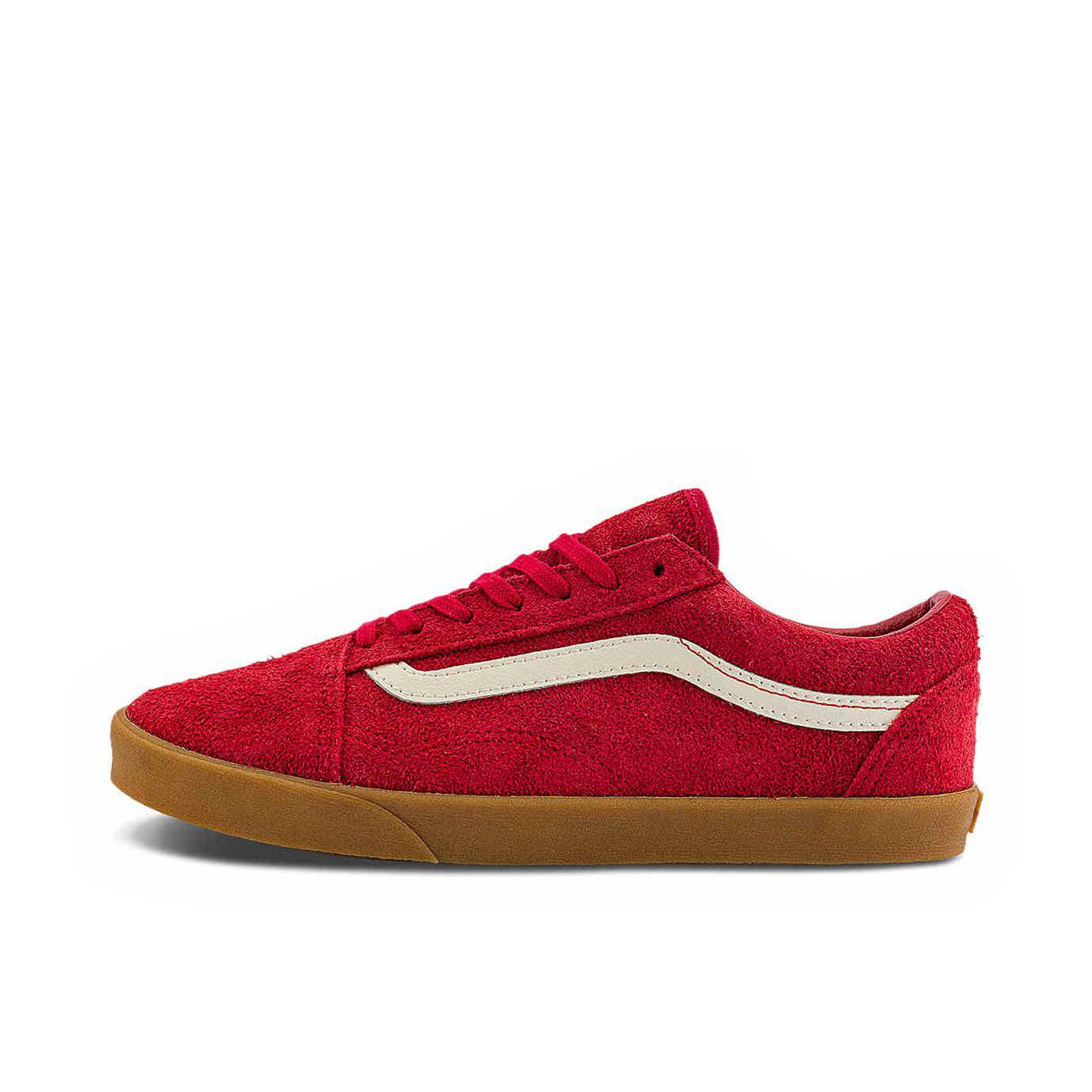 推荐商品：Vans/范斯 Old Skool 滑板鞋 板鞋 轻便防滑复古舒适经典 红色/土黄色