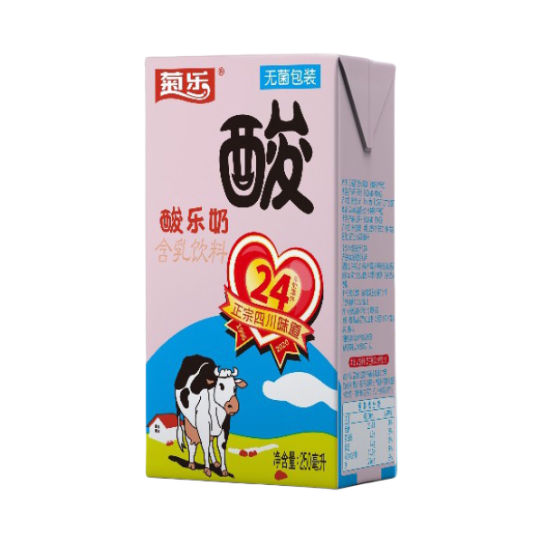 推荐商品：菊乐 含乳饮料 250ml 酸乐奶 盒装