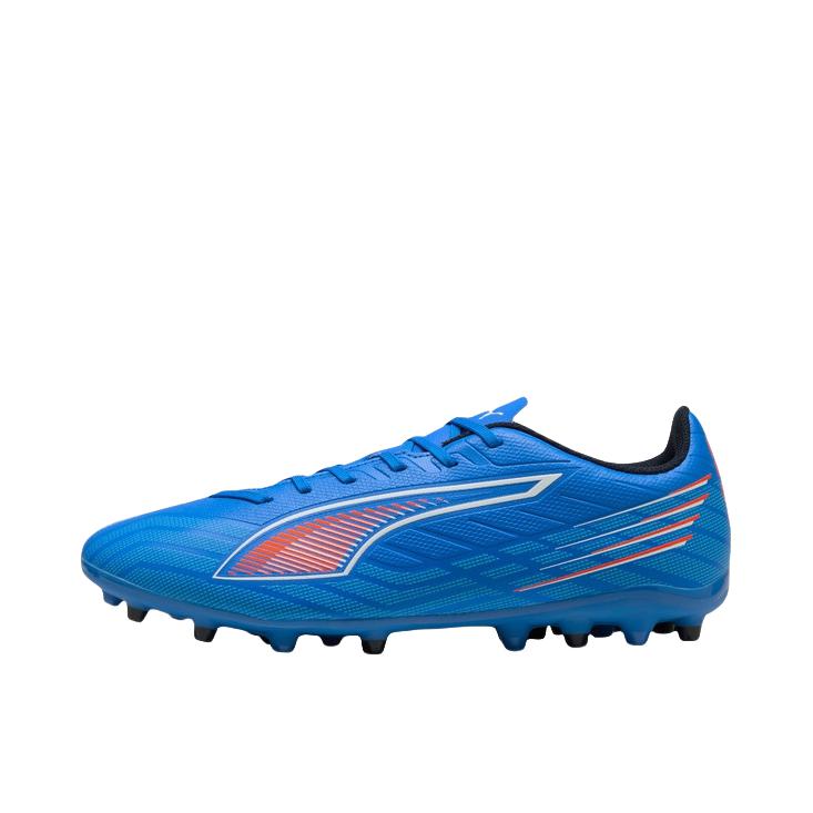 推荐商品：Puma/彪马 ULTRA 6 Play MG 足球鞋 入门胶质短钉人造草坪训练系带 深蓝色/白色/亮红色