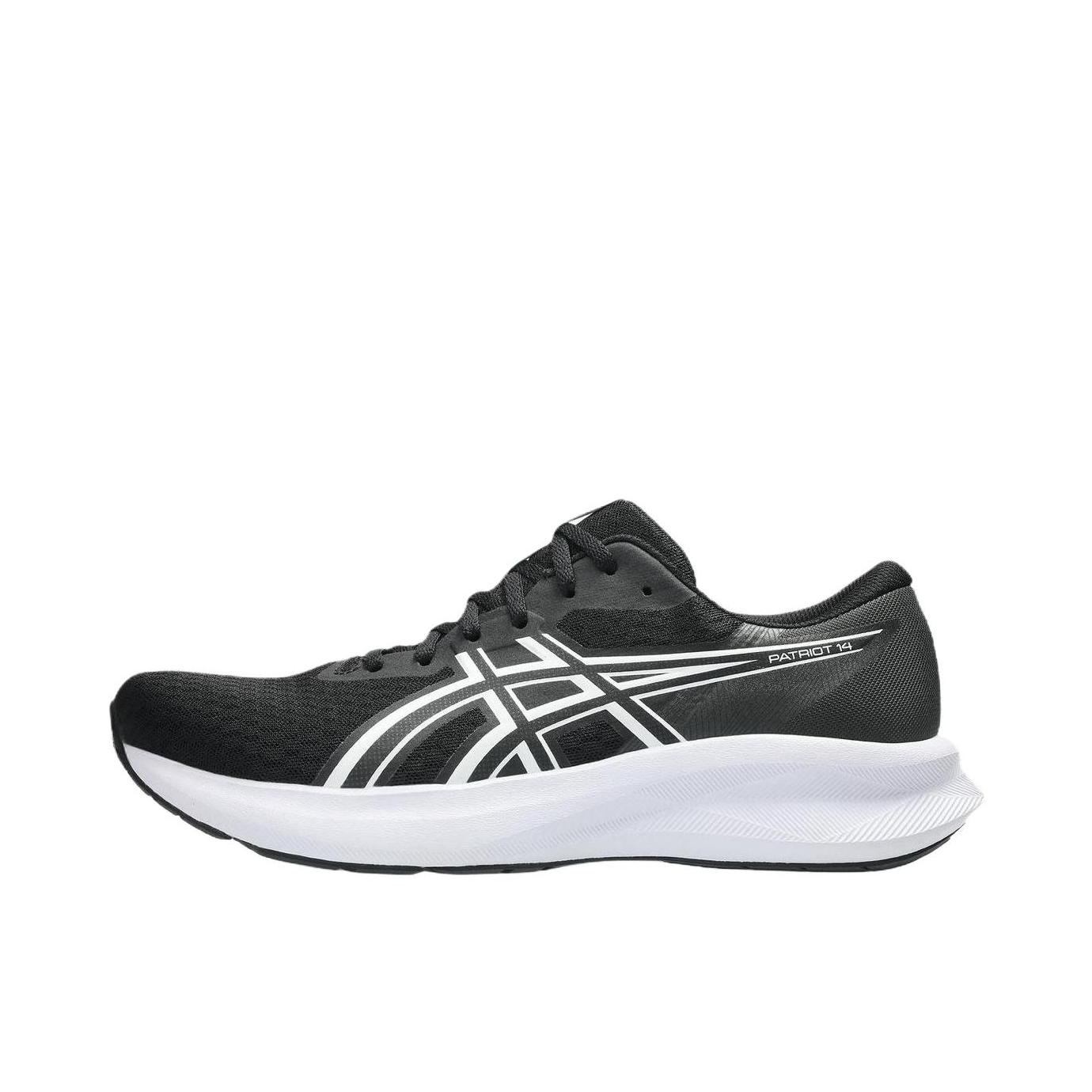 推荐商品：Asics/亚瑟士 PATRIOT 14 跑鞋 竞速回弹透气橡胶轻量支撑耐穿 男款/黑色
