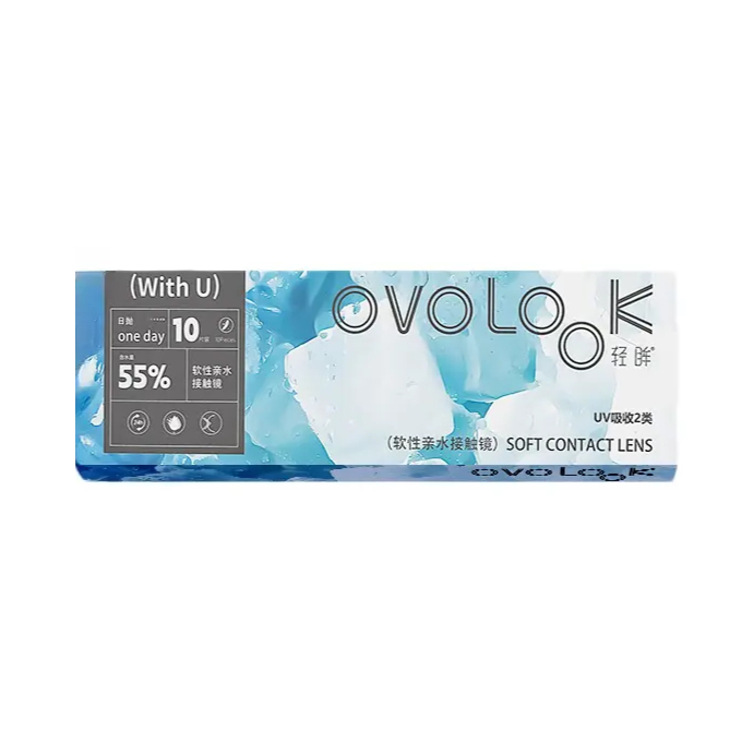 推荐商品：OVOLOOK 轻眸日抛小直径隐形眼镜 舒适透氧