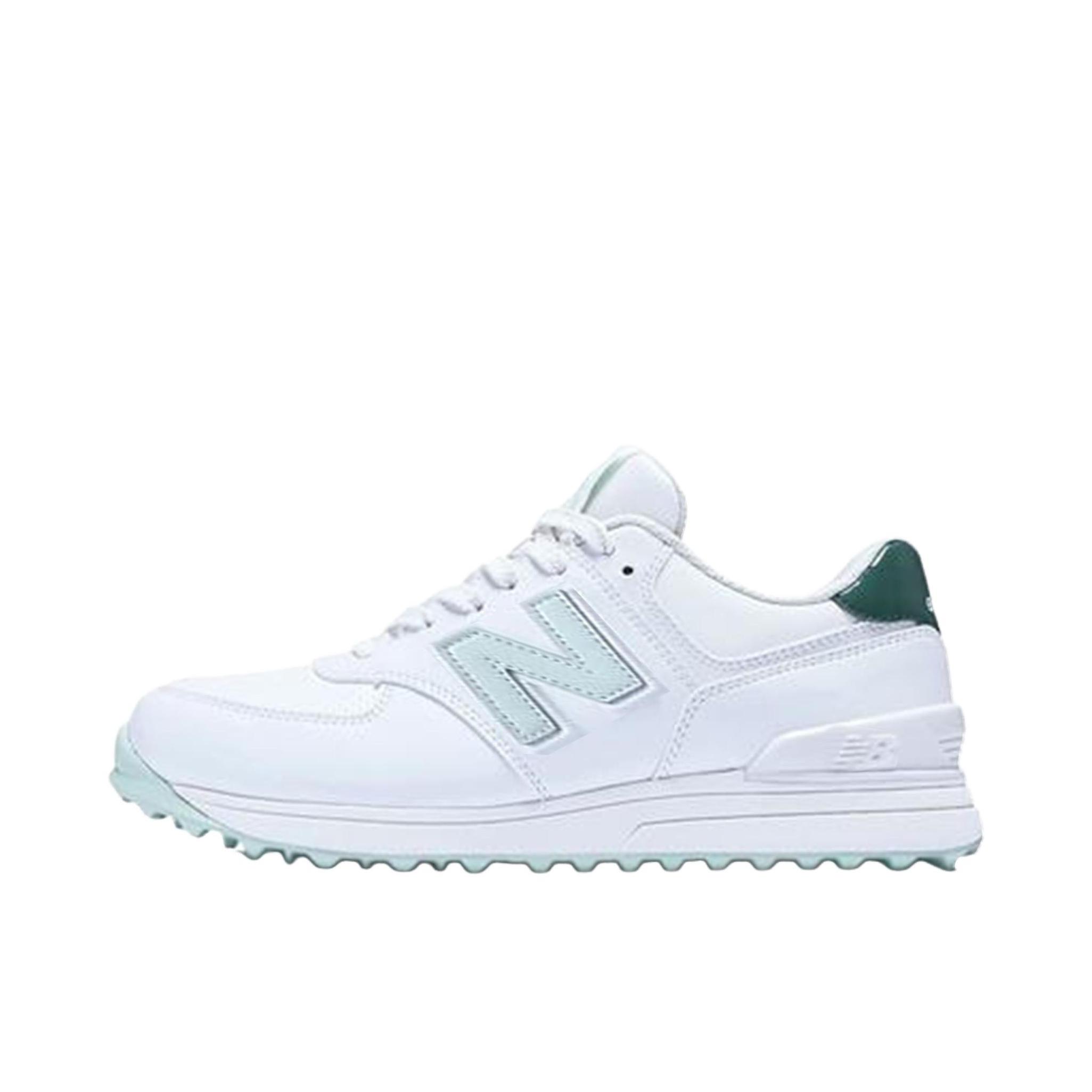 推荐商品：New Balance 574 v3 SL M3 减震 防滑 低帮 高尔夫 运动休闲鞋 2E宽/女款/白色/绿色 