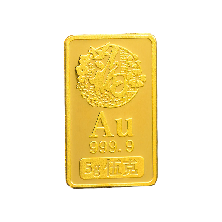 推荐商品：天鑫洋 素竹福字足金金条 Au9999