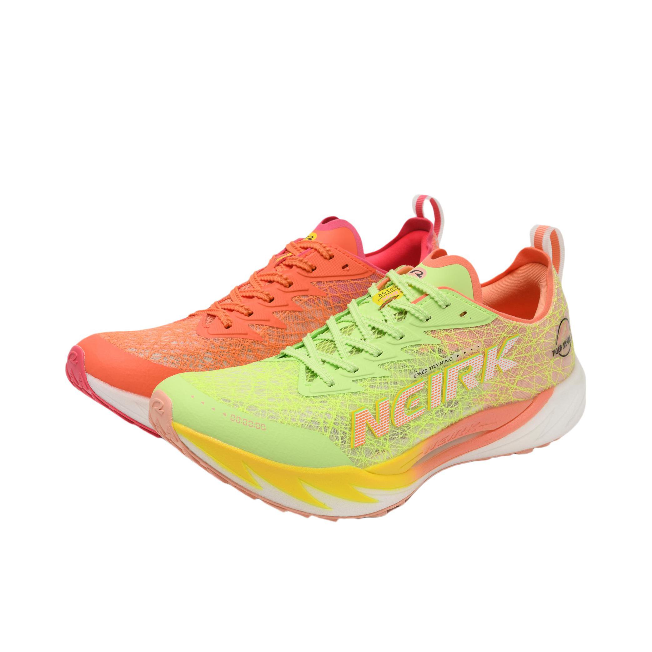 推荐商品：NeirK/内尔克 虎鲨1.0pro 跑鞋 碳板舒适轻便耐磨 鸳鸯款/青流/橙河
