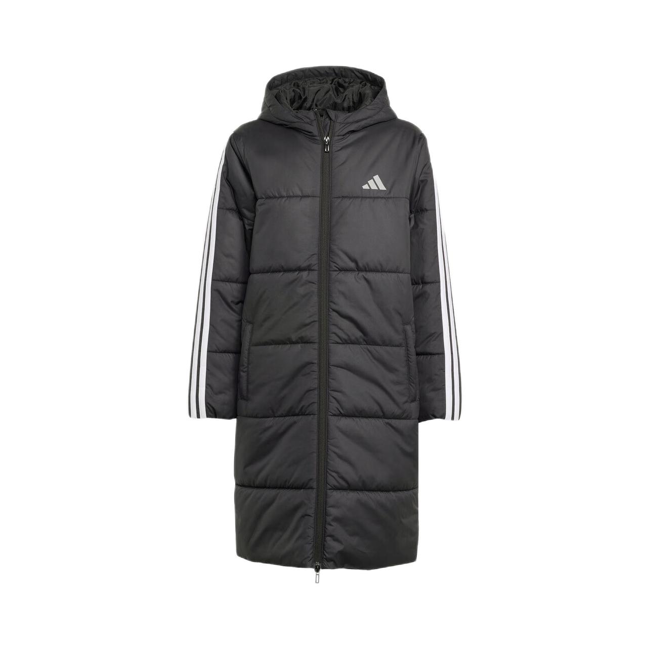 推荐商品：Adidas/阿迪达斯童装 拒水防风保暖连帽棉服 大童 JW2484 JV5244 黑/白
