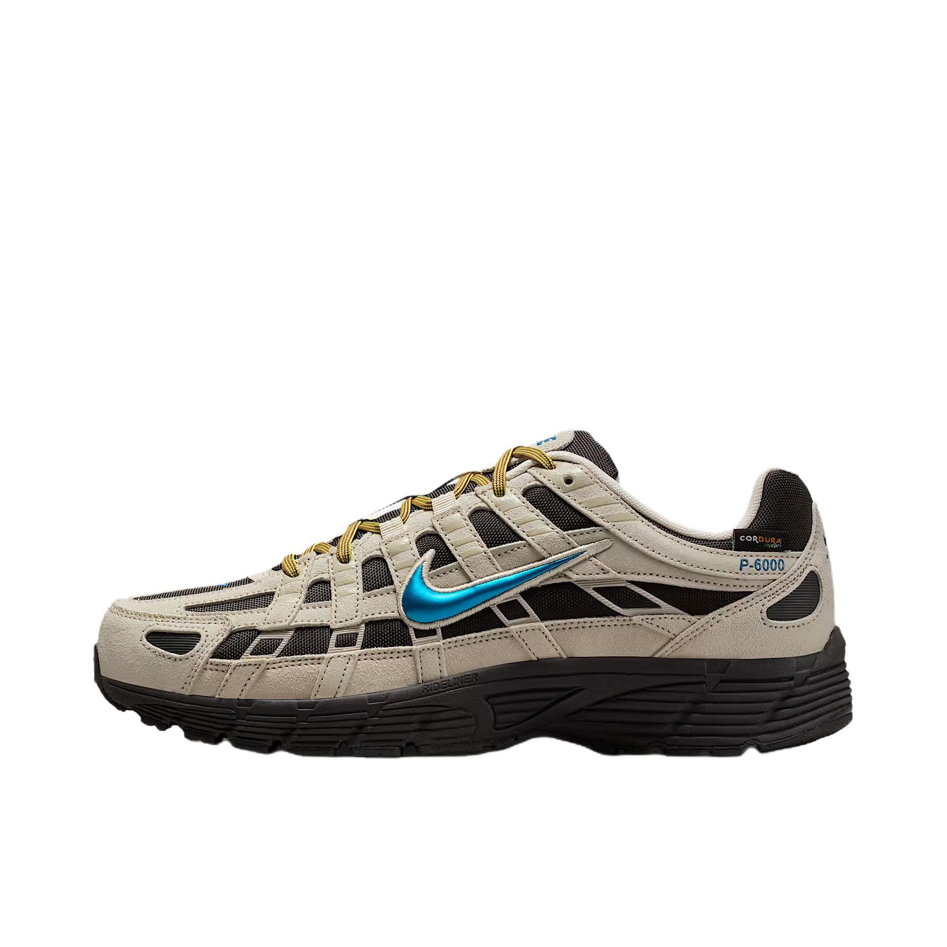 Nike P-6000 CNPT 运动休闲鞋 机能风跑鞋风舒适缓震防滑耐磨时尚潮流复古贴合网面支撑圆头 浅米色
