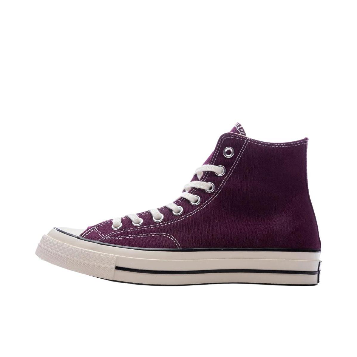 推荐商品：Converse/匡威 1970s 帆布鞋 圆头防滑经典复古轻便时尚拼接百搭 深紫色/白色/黑色