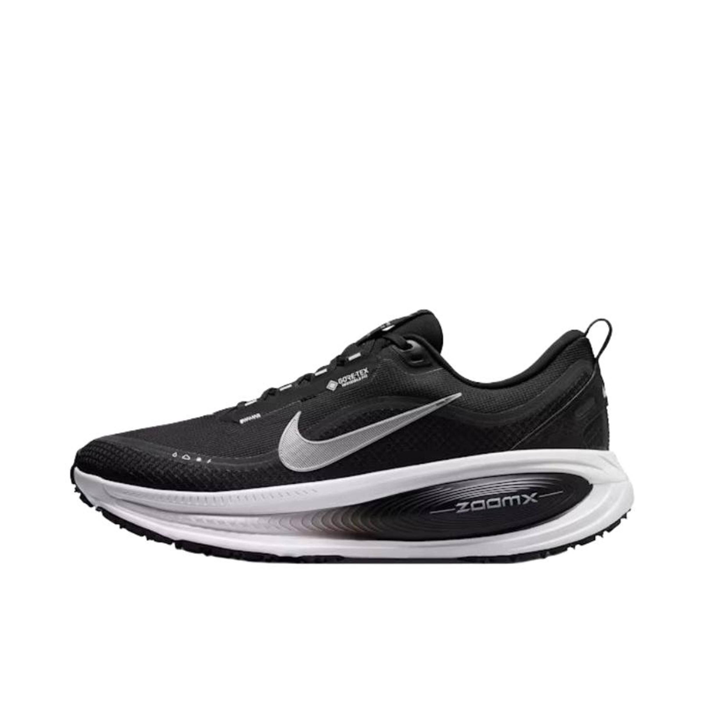 推荐商品：Nike Vomero 18 跑鞋 减震防滑低帮厚底训练轻便短跑贴合防水 黑色/白色