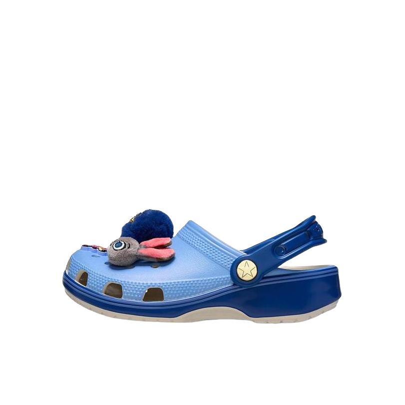 推荐商品：Crocs/卡骆驰 Classic Clog 舒适轻便 百搭休闲 透气 防滑耐磨 包头 洞洞鞋 凉鞋儿童 疯狂动物城联名/小童/彩色